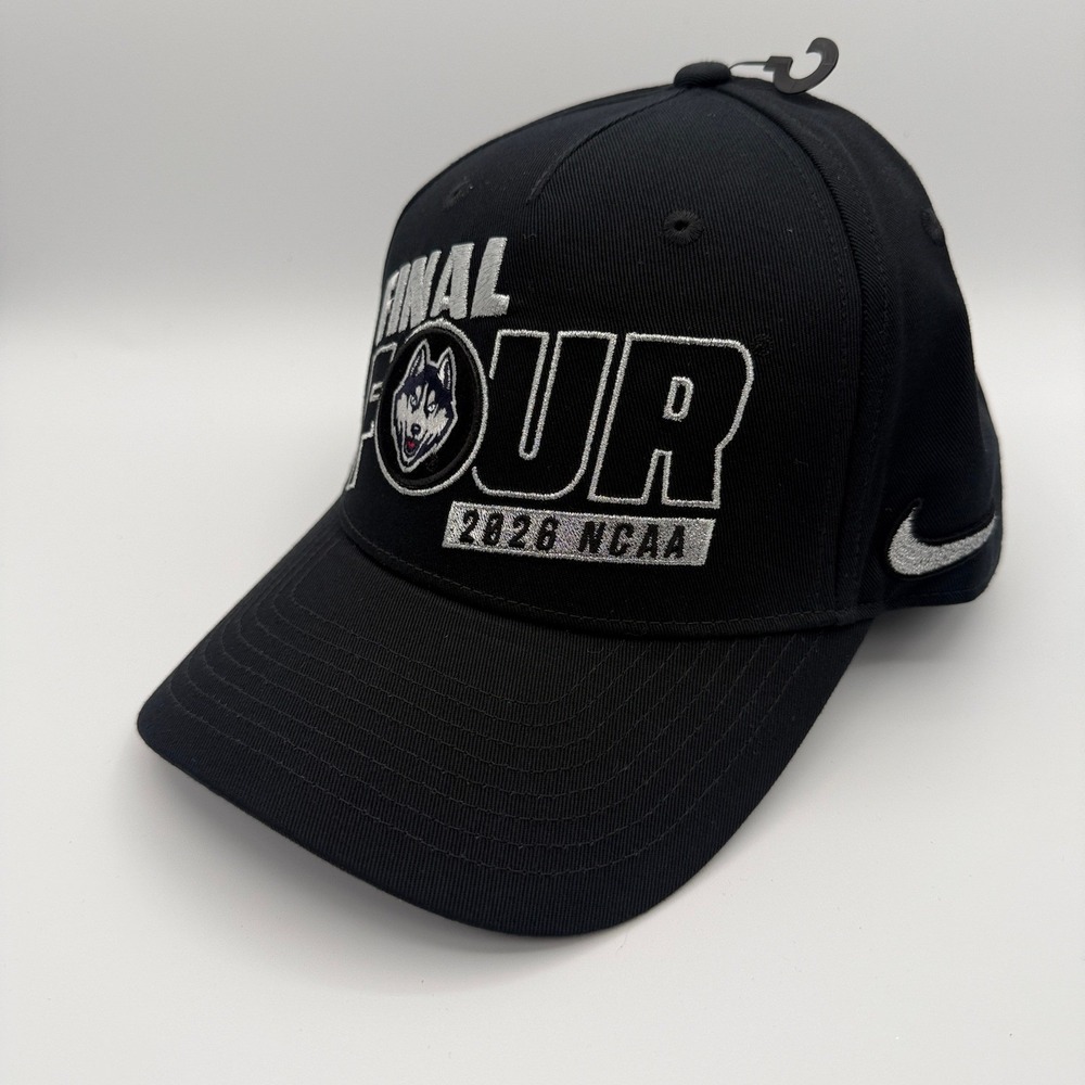 Nike UConn Huskies Final Four 2024 Hat Mens OSFM Black Basketball Cap 212425424 - Picture 3 of 7